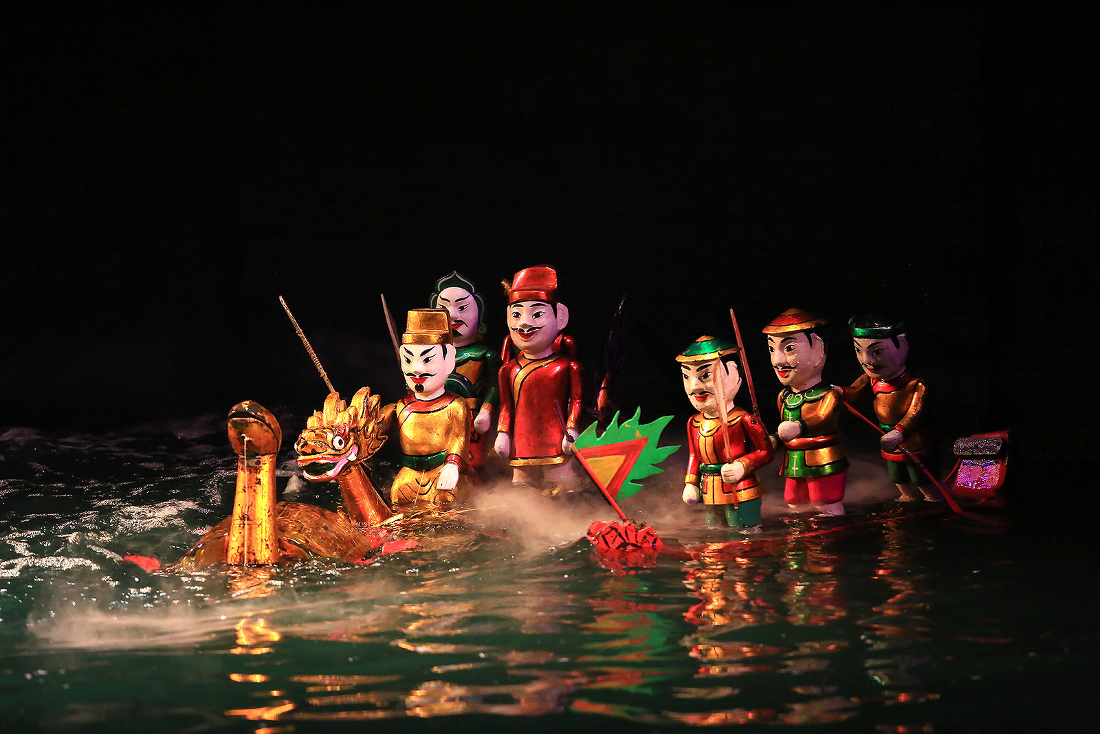marionnette sur l'eau