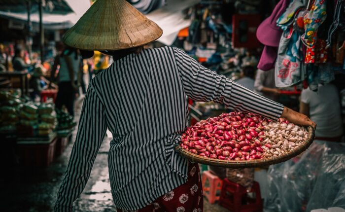 femme marché vietnam